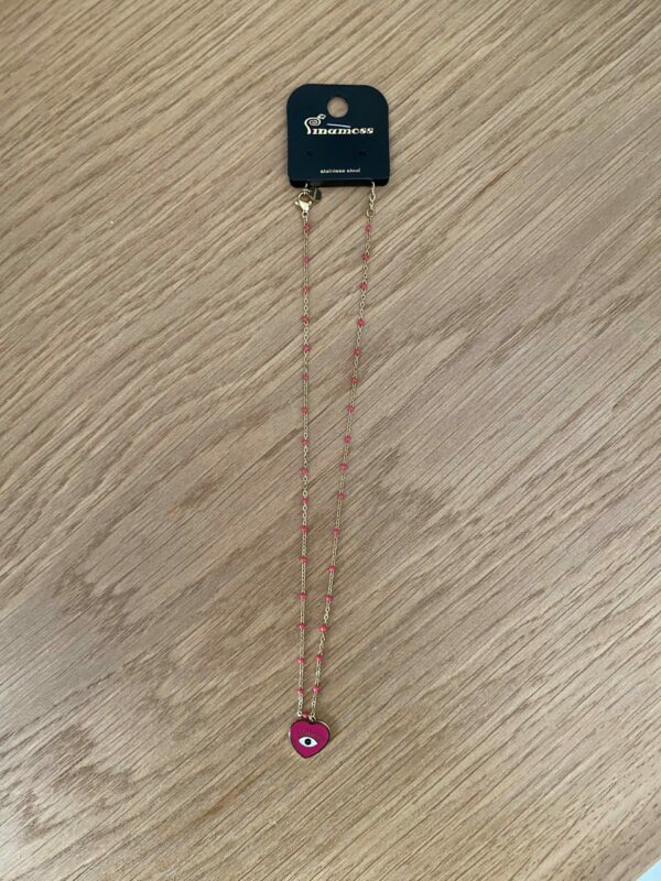 Collier oeil coeur