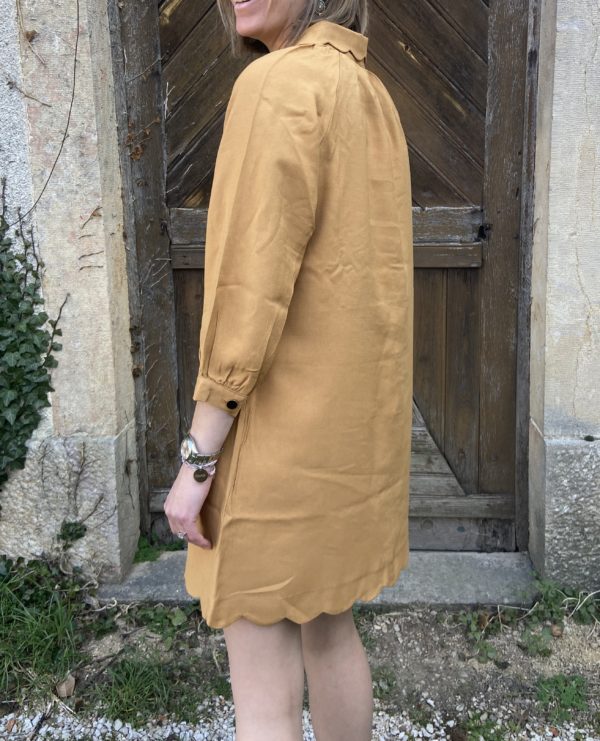 ROBE COURTE CAMEL