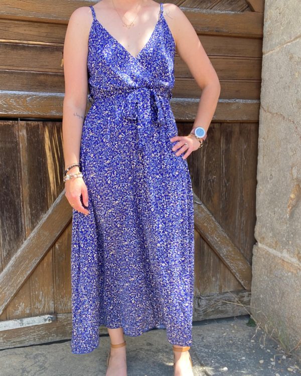 ROBE LONGUE BLEU